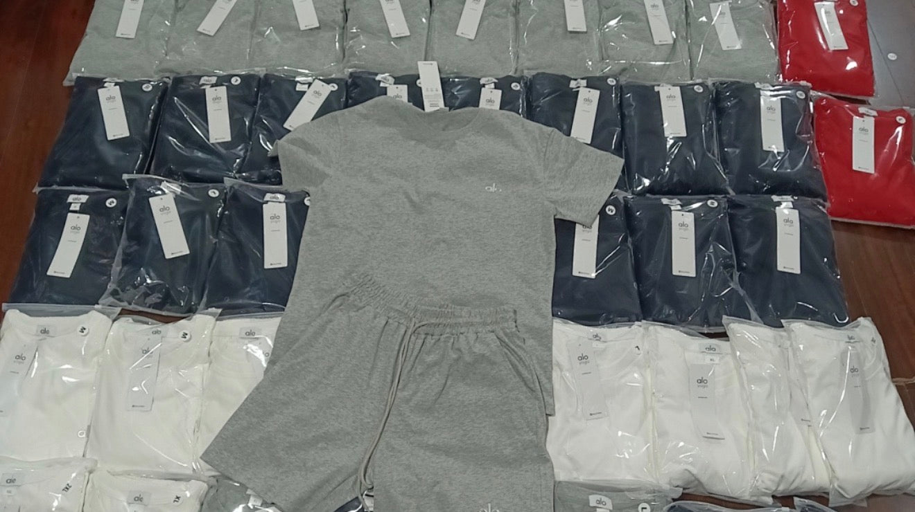 Gray ALO men short set