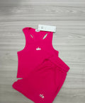 HOT Pink Alo tank/short set