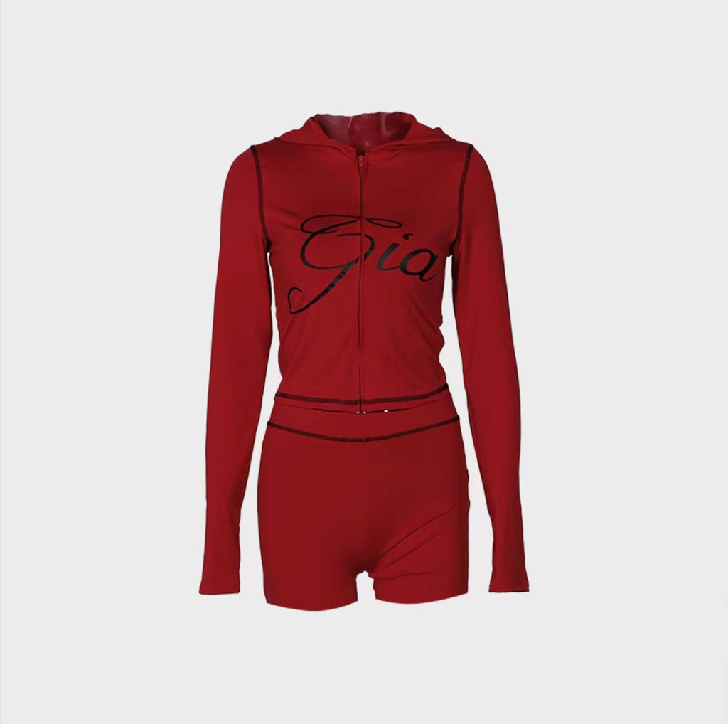 Gia short set Red