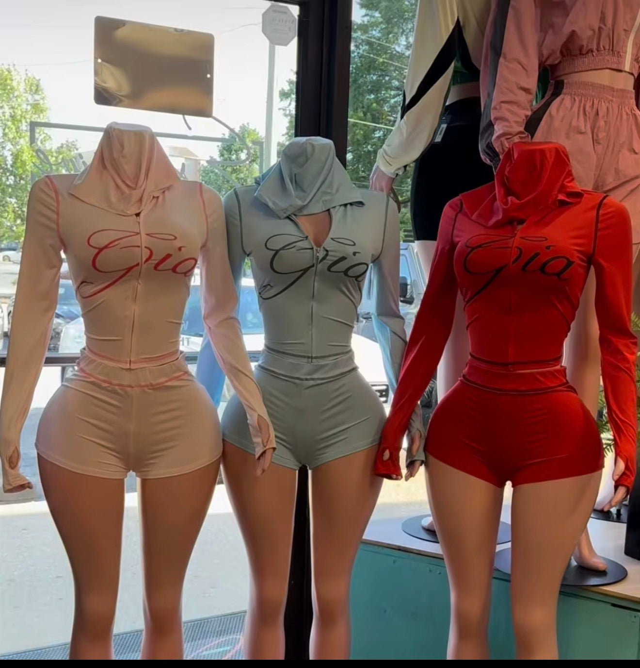 Gia short baby blue set size medium